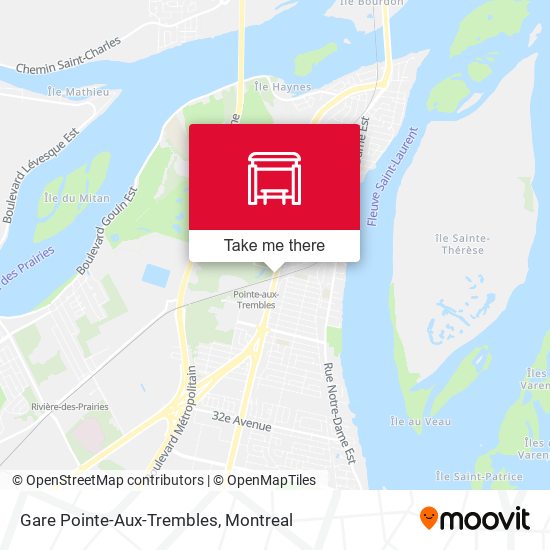 Gare Pointe-Aux-Trembles map