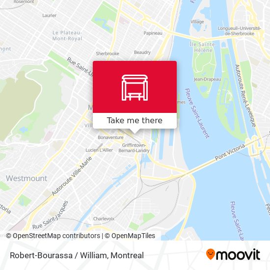 Robert-Bourassa / William map