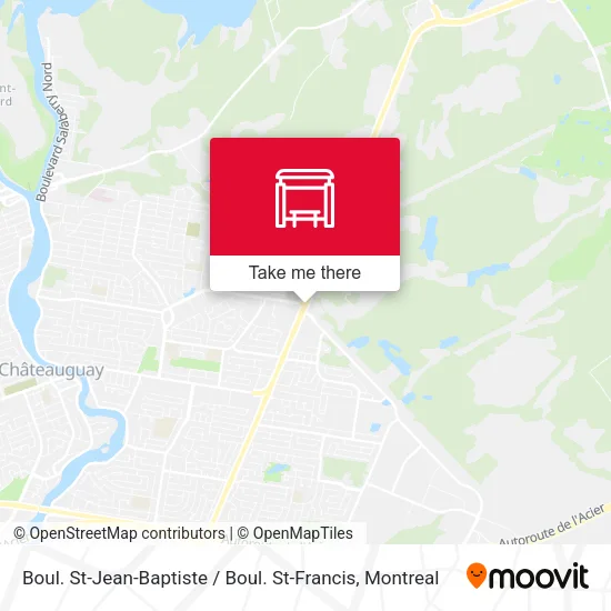 Boul. St-Jean-Baptiste / Boul. St-Francis map