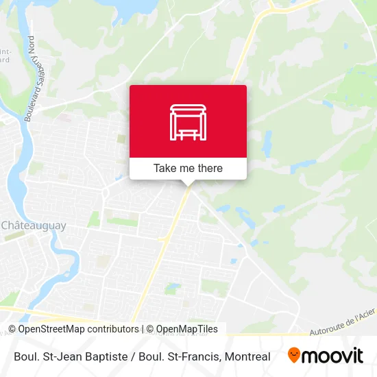 Boul. St-Jean Baptiste / Boul. St-Francis map