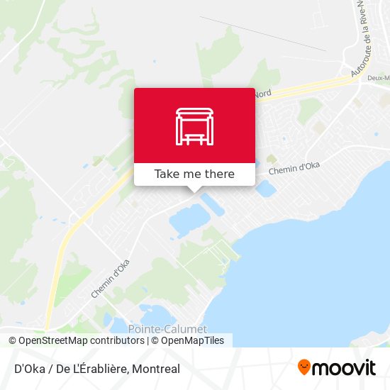 D'Oka / De L'Érablière map