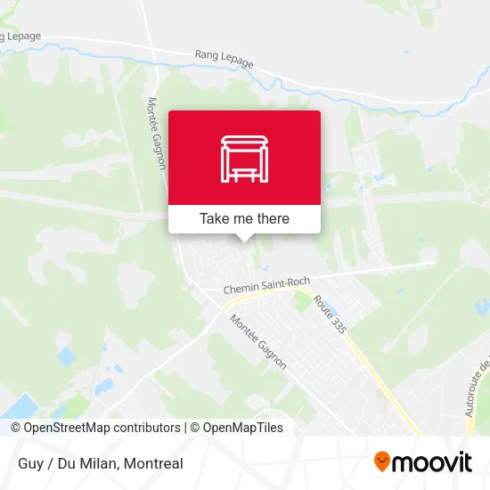Guy / Du Milan map