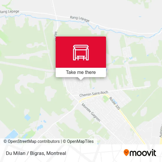 Du Milan / Bigras map