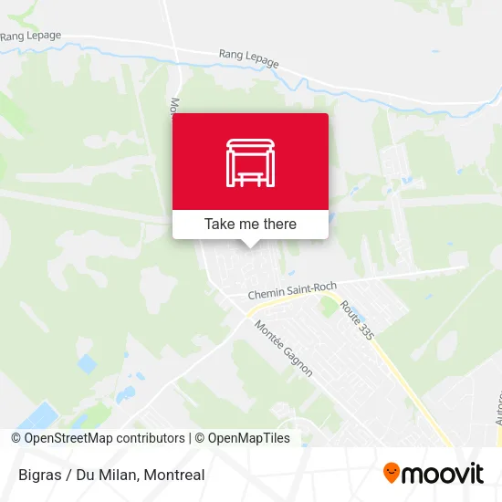 Bigras / Du Milan map