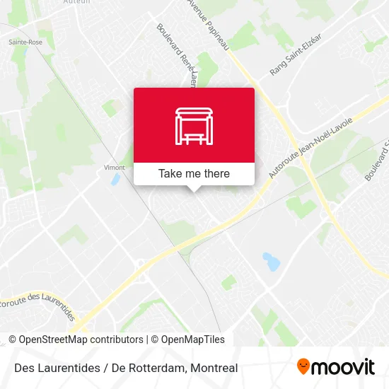 Des Laurentides / De Rotterdam map