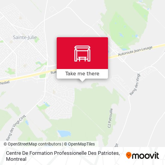 Centre De Formation Professionelle Des Patriotes map