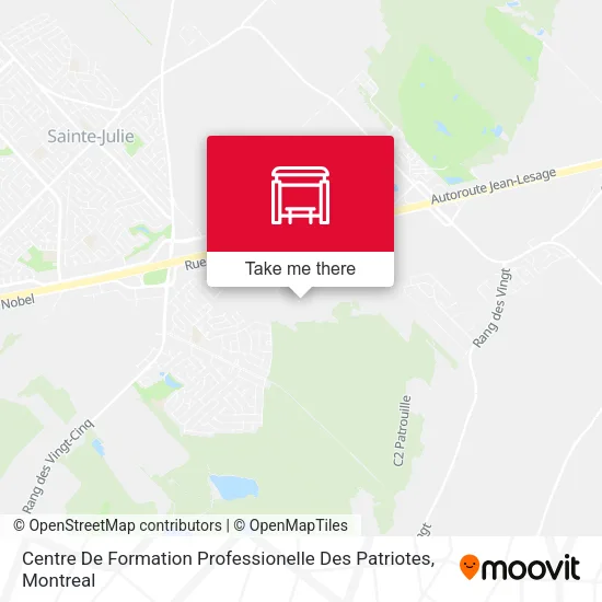 Centre De Formation Professionelle Des Patriotes map