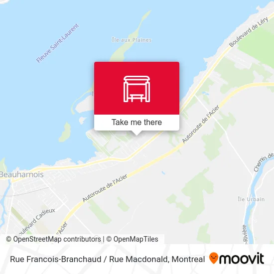 Rue Francois-Branchaud / Rue Macdonald map