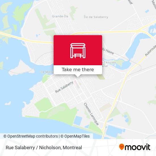 Rue Salaberry / Nicholson map
