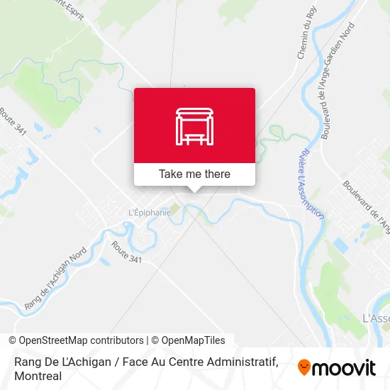 Rang De L'Achigan / Face Au Centre Administratif map