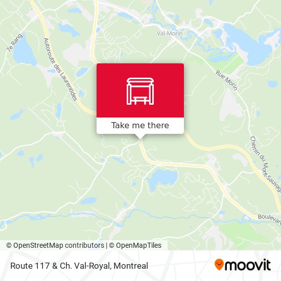 Route 117 & Ch. Val-Royal map