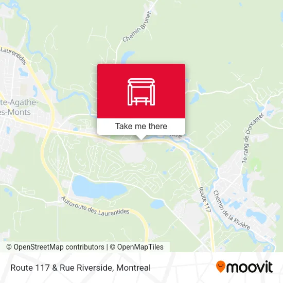 Route 117 & Rue Riverside map