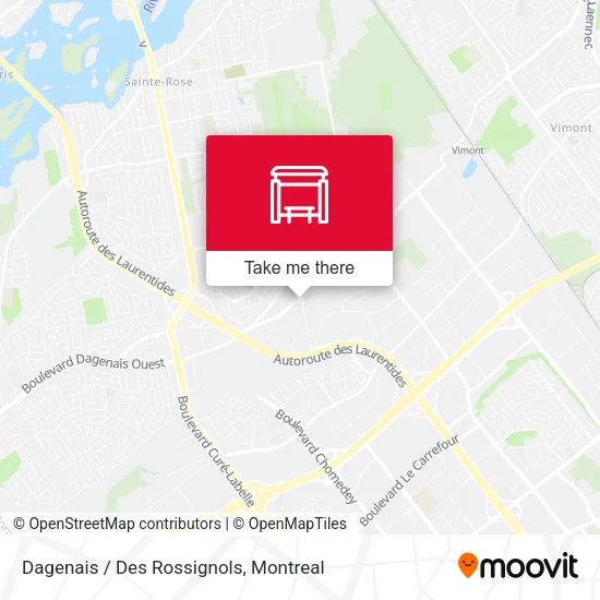 Dagenais  / Des Rossignols map