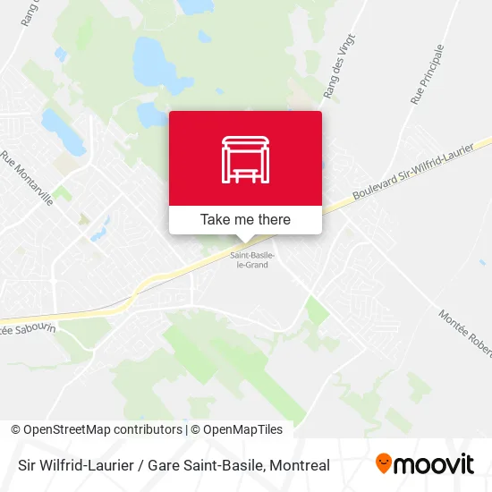 Sir Wilfrid-Laurier / Gare Saint-Basile map