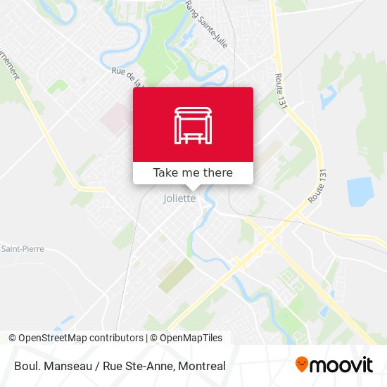 Boul. Manseau / Rue Ste-Anne map