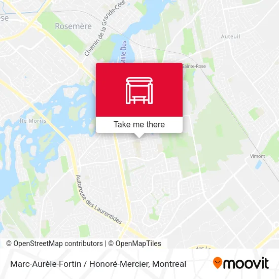 Marc-Aurèle-Fortin / Honoré-Mercier map