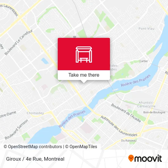Giroux / 4e Rue map