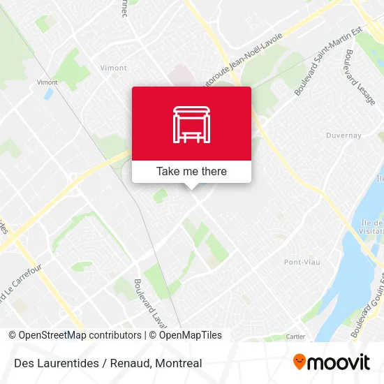 Des Laurentides / Renaud map