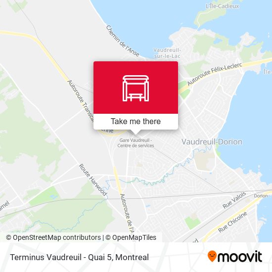Terminus Vaudreuil - Quai 5 map