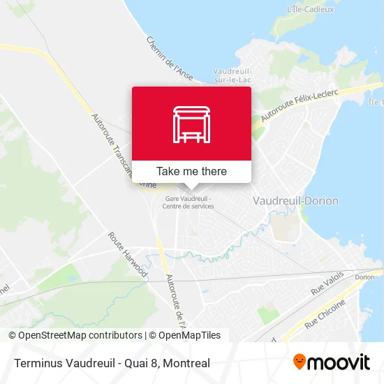 Terminus Vaudreuil - Quai 8 map
