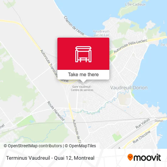 Terminus Vaudreuil - Quai 12 map