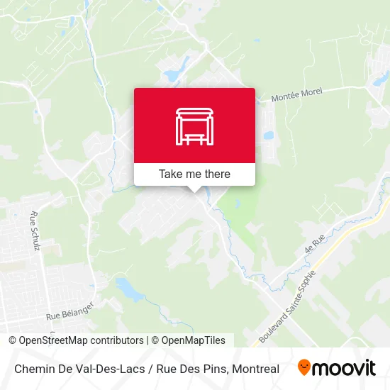 Chemin De Val-Des-Lacs / Rue Des Pins map