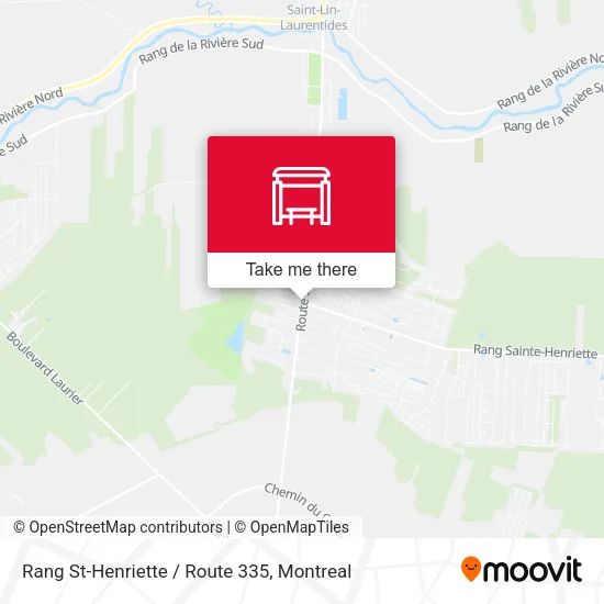 Rang St-Henriette / Route 335 map
