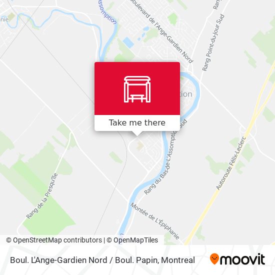 Boul. L'Ange-Gardien Nord / Boul. Papin map