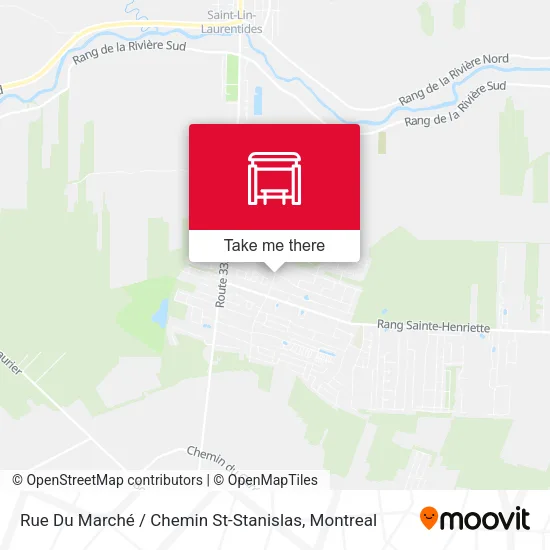 Rue Du Marché / Chemin St-Stanislas map