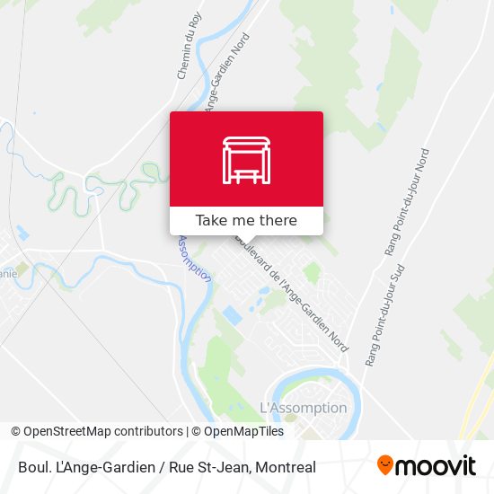 Boul. L'Ange-Gardien / Rue St-Jean map