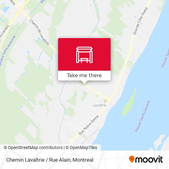 Chemin Lavaltrie / Rue Alain map