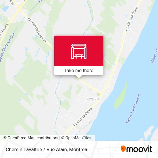 Chemin Lavaltrie / Rue Alain map