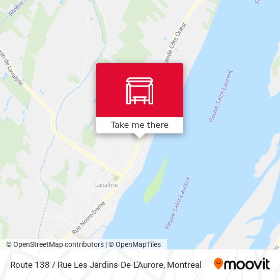 Route 138 / Rue Les Jardins-De-L'Aurore map
