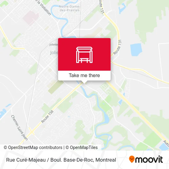 Rue Curé-Majeau / Boul. Base-De-Roc map