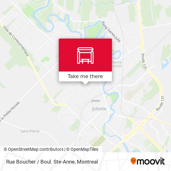 Rue Boucher / Boul. Ste-Anne map