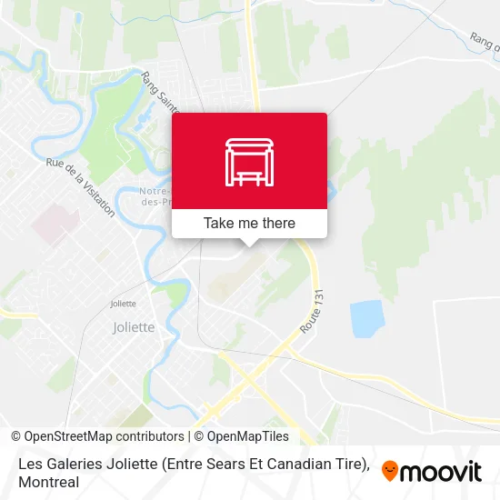 Les Galeries Joliette (Entre Sears Et Canadian Tire) map