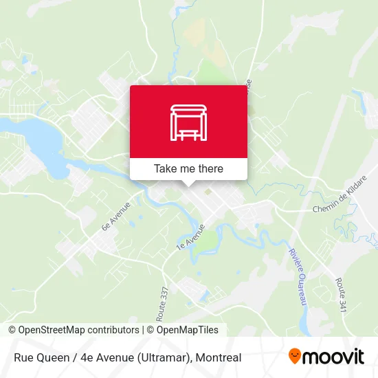 Rue Queen / 4e Avenue (Ultramar) map