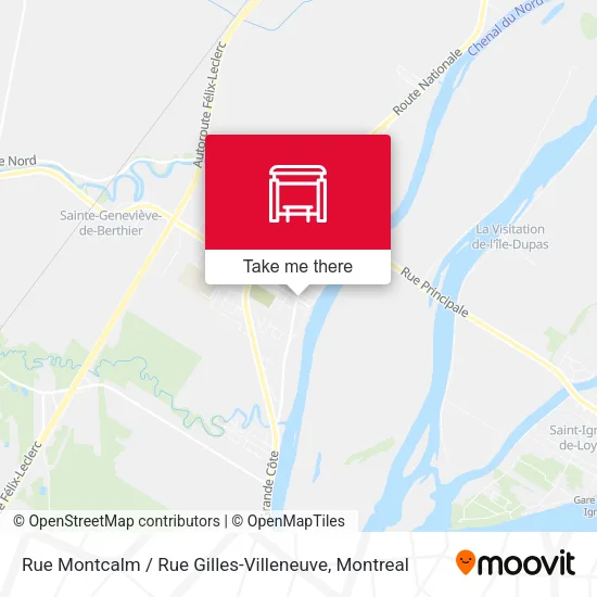 Rue Montcalm / Rue Gilles-Villeneuve map