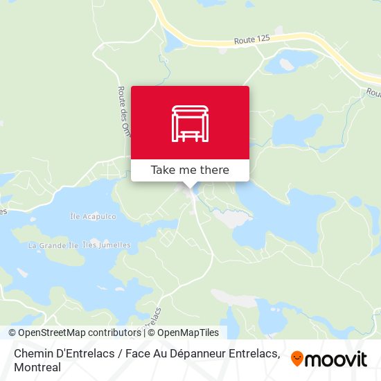 Chemin D'Entrelacs / Face Au Dépanneur Entrelacs map