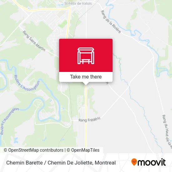 Chemin Barette / Chemin De Joliette map