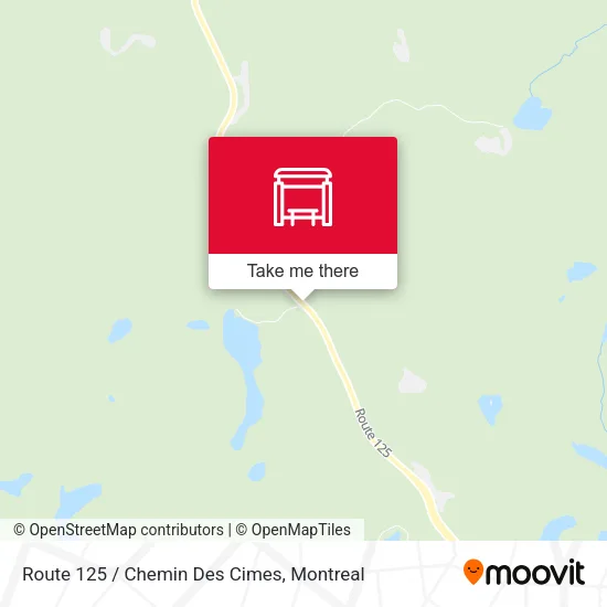 Route 125 / Chemin Des Cimes map