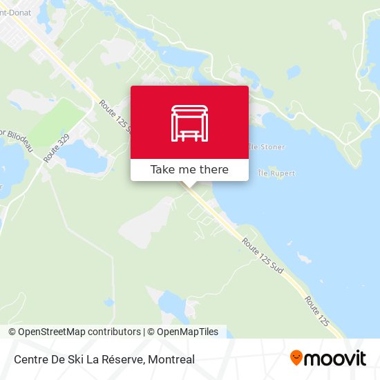 Centre De Ski La Réserve map