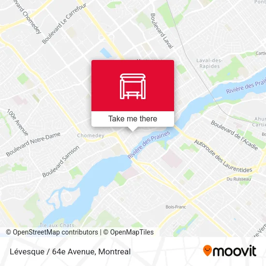 Lévesque / 64e Avenue map