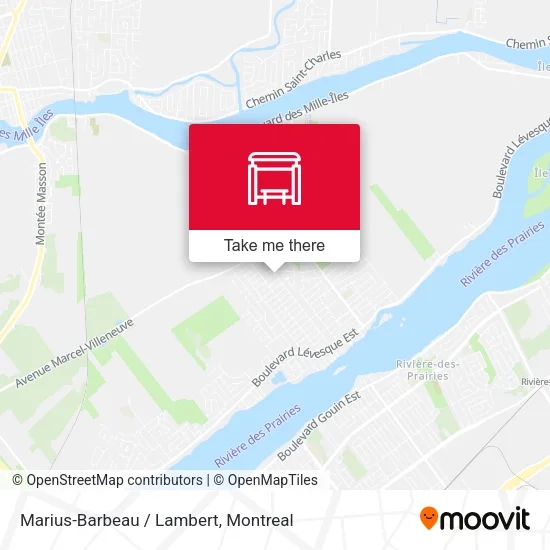 Marius-Barbeau / Lambert map