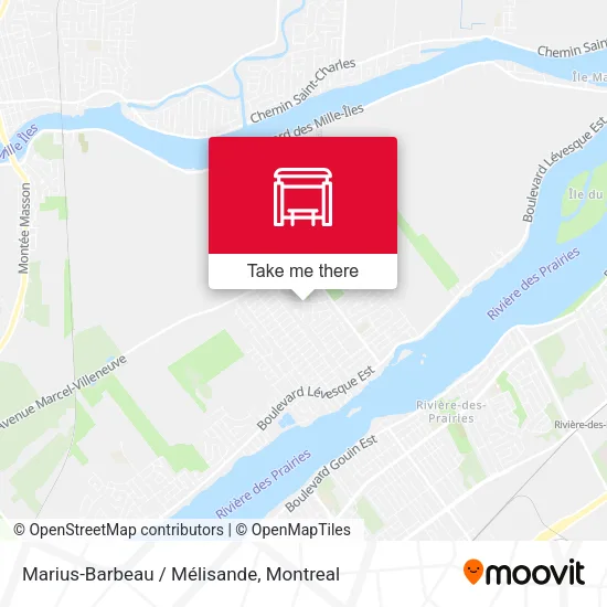 Marius-Barbeau / Mélisande map