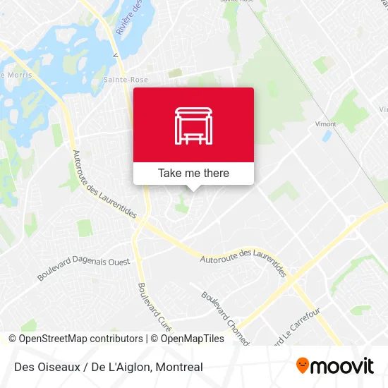 Des Oiseaux / De L'Aiglon map