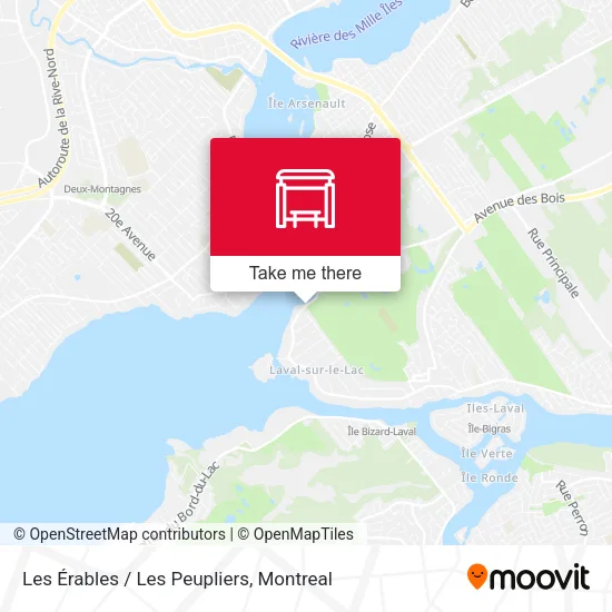 Les Érables / Les Peupliers map