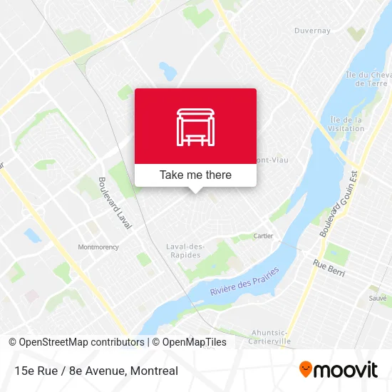 15e Rue / 8e Avenue map