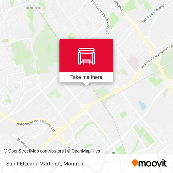 Saint-Elzéar / Martenot map