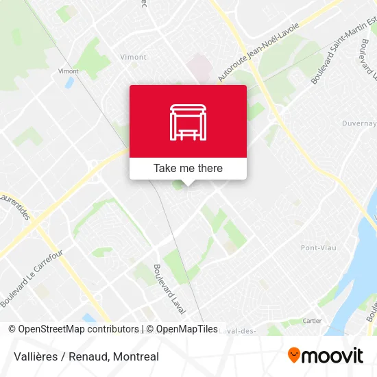 Vallières / Renaud map